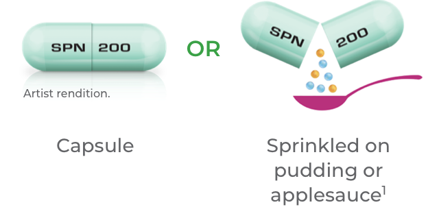 Qelbree™ (viloxazine extended-release capsules) can be sprinkled over food