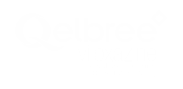 Qelbree (viloxazine extended-release capsules) logo
